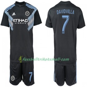 Fußballtrikots New York City DAVIDVILLA 7 Kinder 2018-2019 Kurzarm Auswärts-trikot kaufen